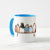 Aimee Rousseaus Vogel-Tasse Tasse (Vorderseite Links)