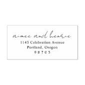 Aimee Rustic Script Modern Gummistempel (Prägung)