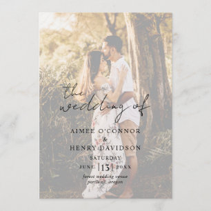 Aimee Rustic Script Moderne Hochzeit Programm