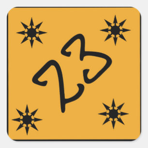 AIN23 Logo-Aufkleber Quadratischer Aufkleber