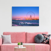 Ain Dubai Observation Wheel at Night Leinwand Art (Insitu (Wohnzimmer))