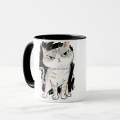 "Ain no Crumbs" Sassy Cat Tasse (Vorderseite Links)