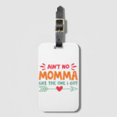 Ain no Momma wie die, die ich Mama Liebe Retro V G Gepäckanhänger (Vorderseite Vertikal)