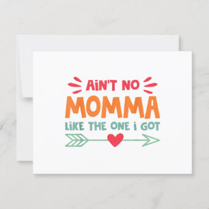 Ain no Momma wie die, die ich Mama Liebe Retro V G RSVP Karte