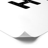 Ain No Mountain Hyenaf Funny Animal Hyena Pun Poster (Ecke)