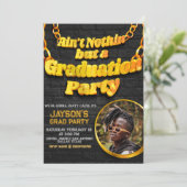 Ain Nothin nicht, sondern eine Graduierungsparty m Einladung (Stehend Vorderseite)