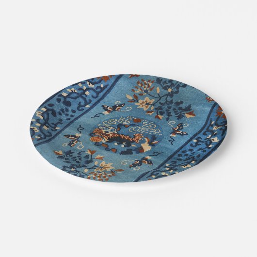 Aincent Chinese Deep Royal Blue Pappteller (Schrägansicht)