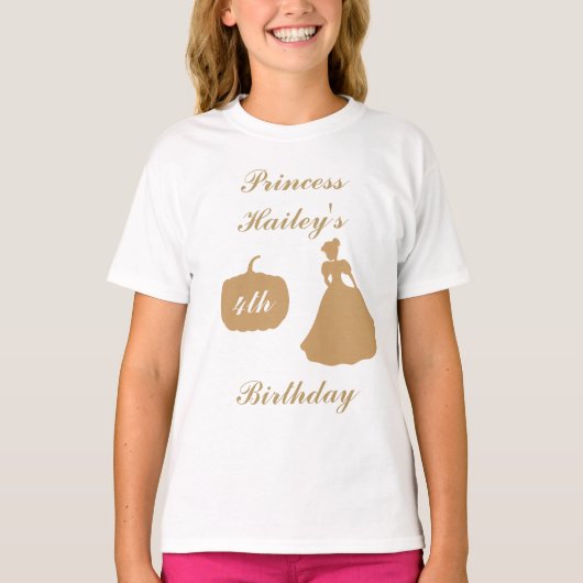 Ainderella Birthday Princess T - Shirt (Vorderseite)