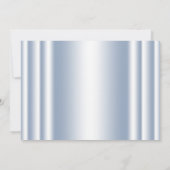 Ainderella Blue Princess Quinceanera Einladung (Rückseite)