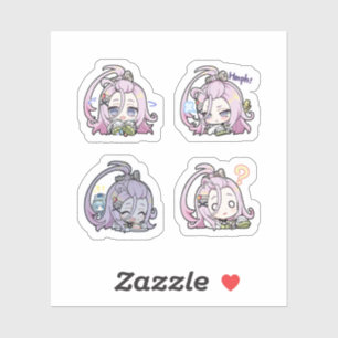 Aino Genshin Impact 4er Sticker Sheet Extra Pac