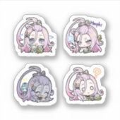 Aino Genshin Impact 4er Sticker Sheet Extra Pac (Vorderseite)