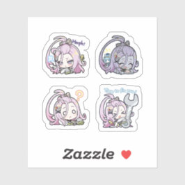 Aino Genshin Impact 4er Stickerbogen Aufkleber