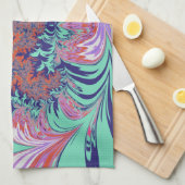 AINSLEY ~ Blue Green Red Lila ~ 3D ~ Geschirrtuch (Viertel Falte)