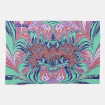 AINSLEY ~ Blue Green Red Lila ~ 3D ~