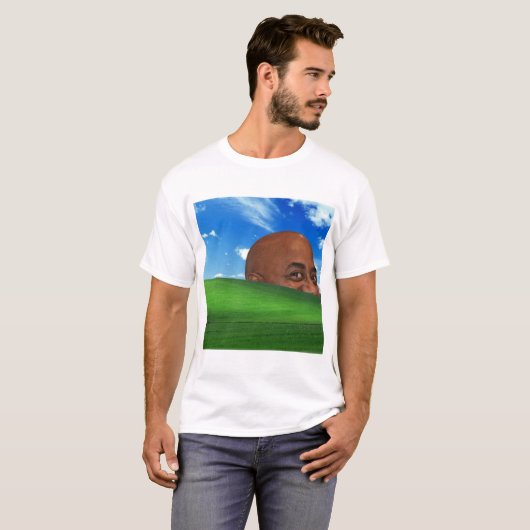 Ainsley Harriott im Windows XP-Hintergrund T-Shirt (Vorne ganz)
