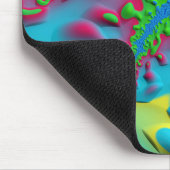 AINSLEY ~ Zany Hot Pink Yellow Green und Blue Mousepad (Ecke)