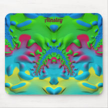 AINSLEY ~ Zany Hot Pink Yellow Green und Blue