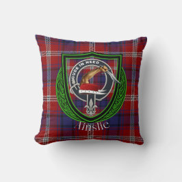 Ainslie Scottish Clan Tartan & Wappen Kissen
