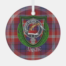 Ainslie Scottish Clan Tartan & Wappen