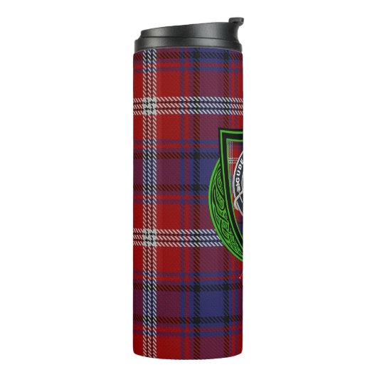 Ainslie Scottish Clan Tartan & Wappen Thermosbecher (Nach links gedreht)
