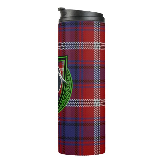 Ainslie Scottish Clan Tartan & Wappen Thermosbecher (Nach rechts gedreht)