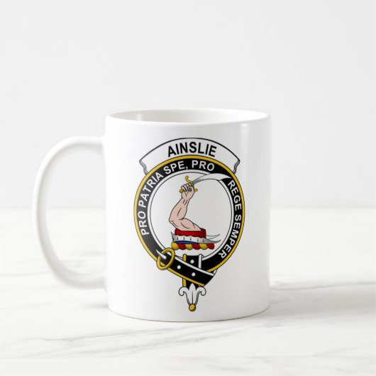Ainslie Tartan Kaffee Tasse - Größe 11oz (Links)