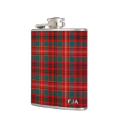 Ainslie Tartan Monogram Flachmann (Links)