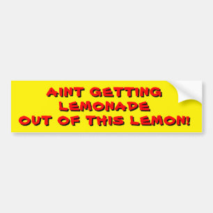Aint Bekommt Lemonade aus diesem Lemon Red Autoaufkleber
