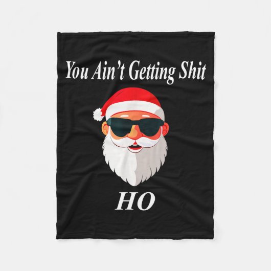 Ain't Christmas Funny Naughty Dirty Raunchy Gift A Fleecedecke (Vorderseite)