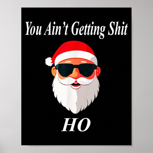 Ain't Christmas Funny Naughty Dirty Raunchy Gift A Poster (Vorne)