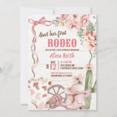 Aint Her First Rodeo Baby Sprinkle Invitation Einladung (Vorderseite)