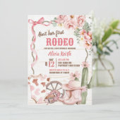 Aint Her First Rodeo Baby Sprinkle Invitation Einladung (Stehend Vorderseite)