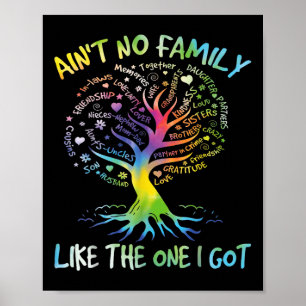 Aint keine Familie wie die, die ich Got, um Famili Poster