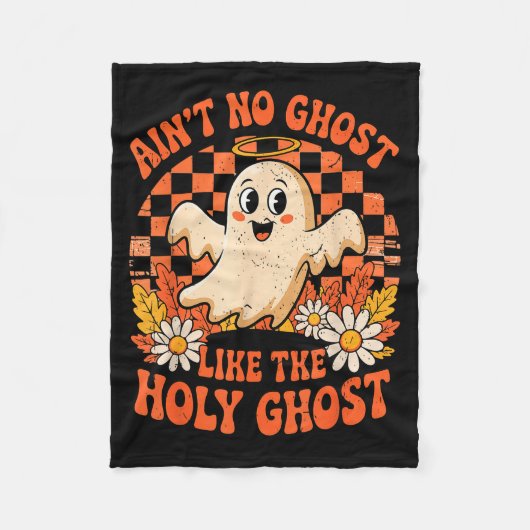 Ain't No Ghost Like The Holy Ghost Christian Hallo Fleecedecke (Vorderseite)