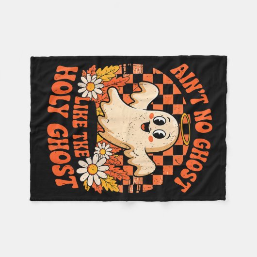 Ain't No Ghost Like The Holy Ghost Halloween Chris Fleecedecke (Vorderseite (Horizontal))