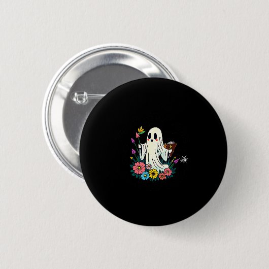 Ain't No Ghost Like The Holy Ghost Jesus Christian Button (Vorne & Hinten)