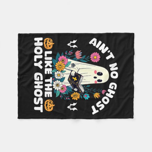 Ain't No Ghost Like The Holy Ghost Jesus Christian Fleecedecke (Vorderseite (Horizontal))