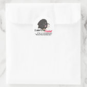 Aint No Saint Runder Aufkleber (Tasche)