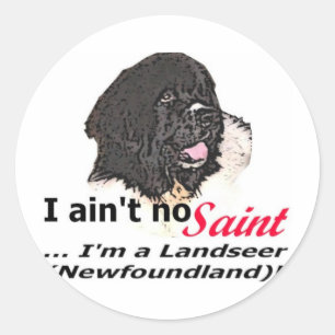Aint No Saint Runder Aufkleber