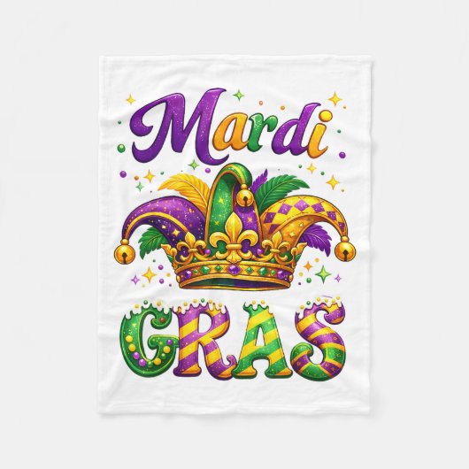 Aint No Shame In My Bead Game Mardi Gras Funny Fleecedecke (Vorderseite)