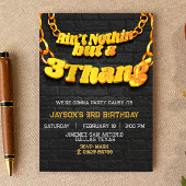 Ain't Nothin, sondern eine 3-fach - Hip Hop Einlad Einladung