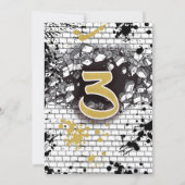 Aint Nuthin, aber ein Drei-Thang-Hip-Hop 3. Geburt Einladung (Rückseite)