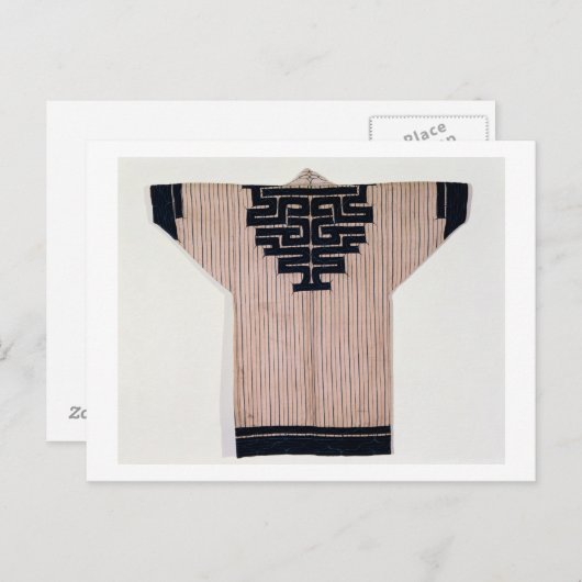 Ainu Coat, 19. Jahrhundert Postkarte (Vorne/Hinten)