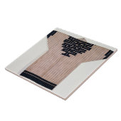 Ainu Mantel, 19. Jahrhundert Fliese (Seite)