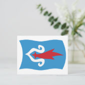 Ainu People Flag Postkarte (Stehend Vorderseite)