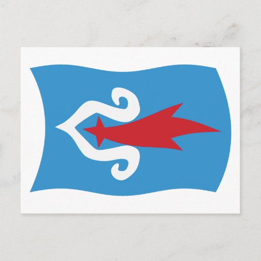 Ainu People Flag Postkarte (Vorderseite)