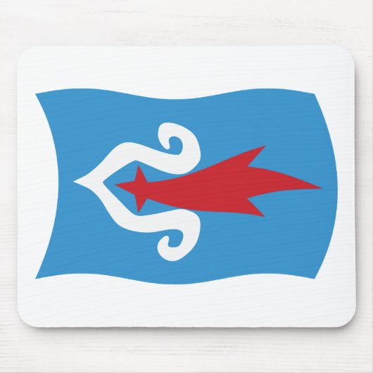 Ainu-Volk-Flagge-Mauspad Mousepad (Vorne)