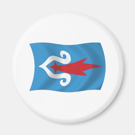 Ainu-Volk-Flaggenmagnet Magnet (Vorne)