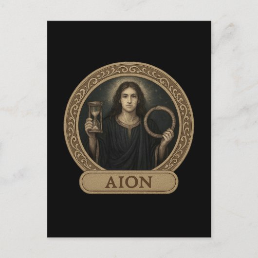 Aion Eternal Time God Postcard Postkarte (Vorderseite)