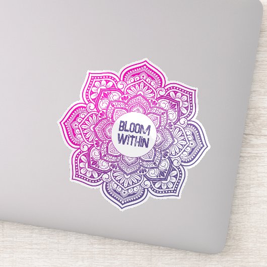 Aion Mandala Personalized Custom-Cut Vinyl Sticker (Detail)